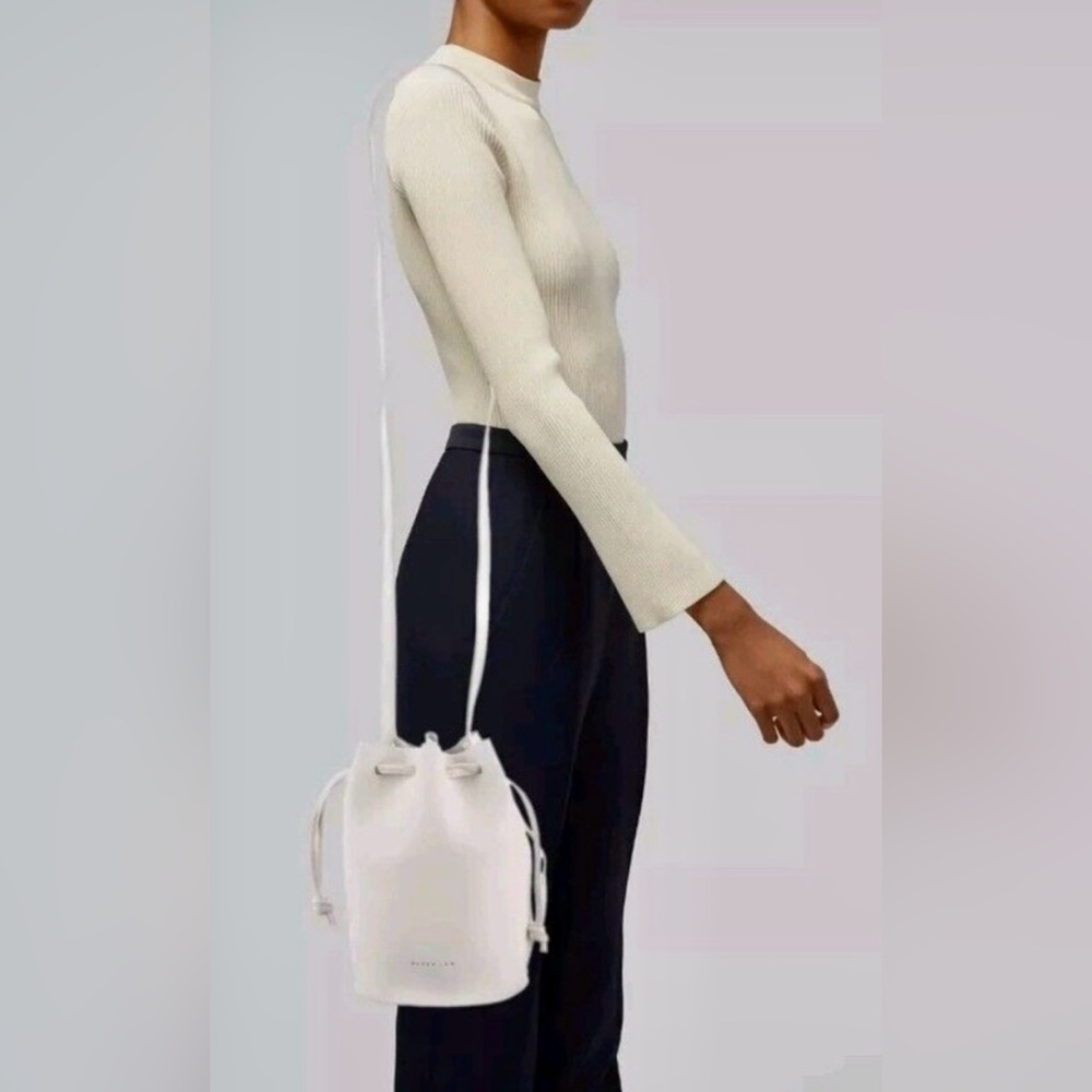 Derek Lam 10 Crosby White Leather Bucket Bag - Picture 9 of 13